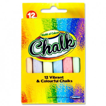 Coloured Chalk Box 12