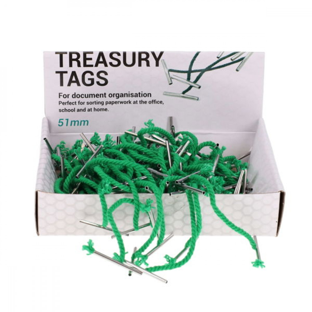 Metal Treasury Tags - 51mm PK 100