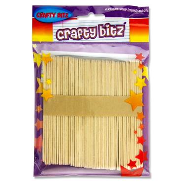 Crafty Kidz Lollypop Sticks Pk 50 Plain