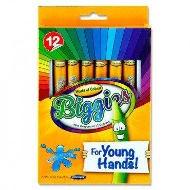 CRAYONS  BOX 12 YOUNG HANDS WORLD OF COLOUR