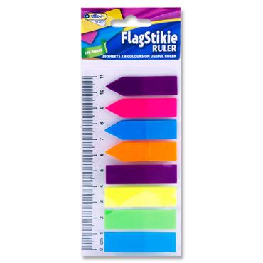 Notes 8X20 Sheet Flag Page Markers On 11Cm Ruler