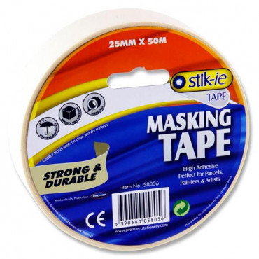 Masking Tape 50M X 25Mm Roll