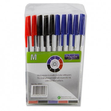 Pens 10Pk Assorted Wallet