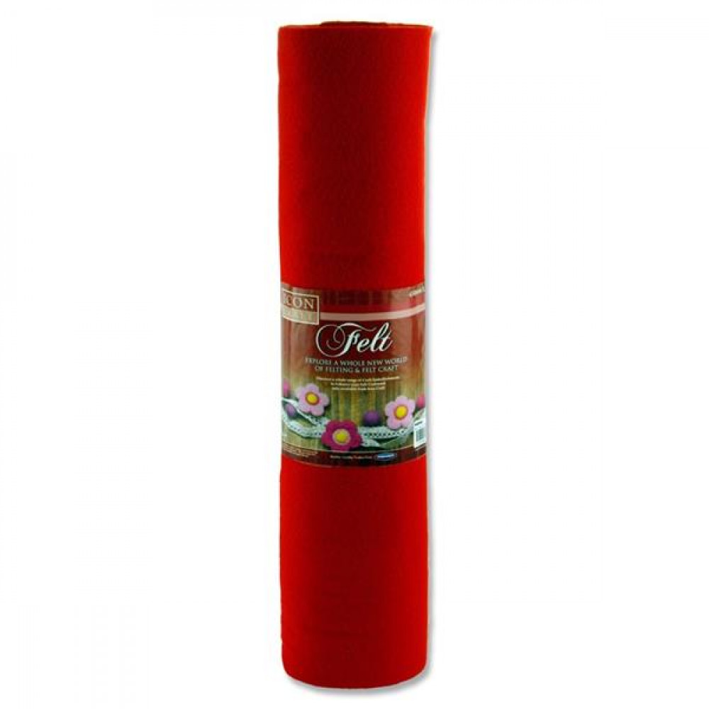 FELT ROLL RED 45CMX5M