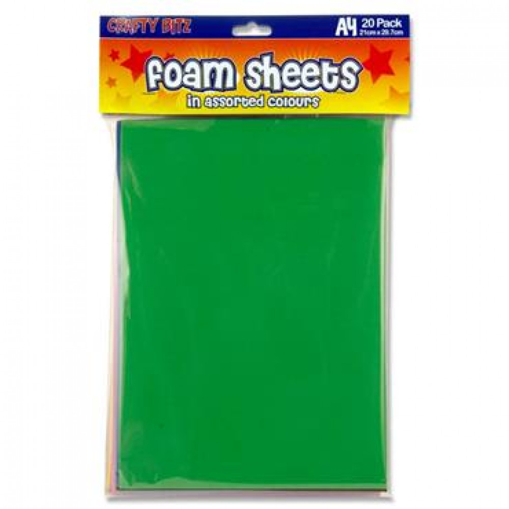 Crafty Bitz Foam Sheets A4 20Pk