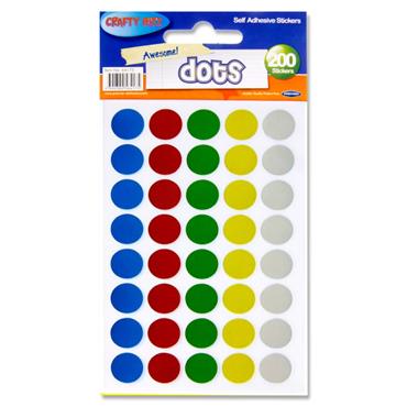 Stickers Dots Card 200