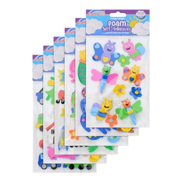 FOAM STICKERS 3D POP UP ASST