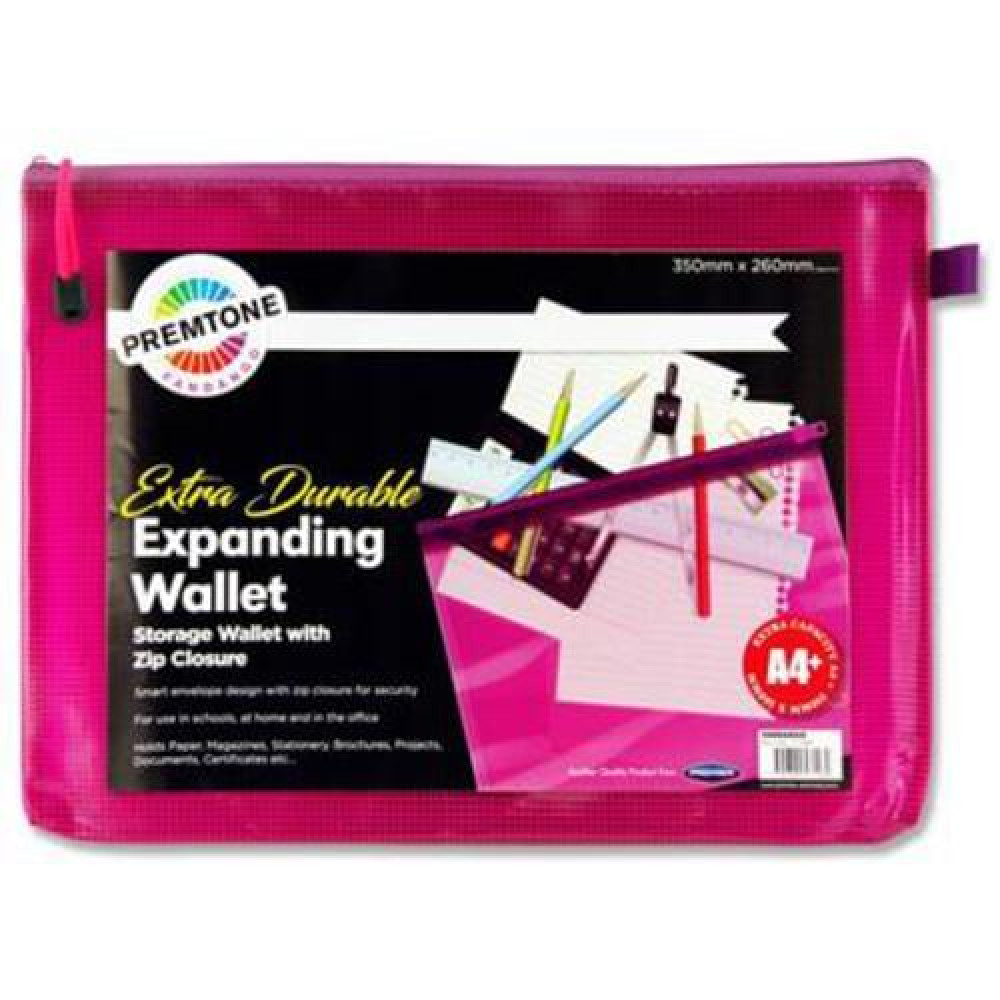 A4+ Mesh Wallet Fandango Pink Extra Durable