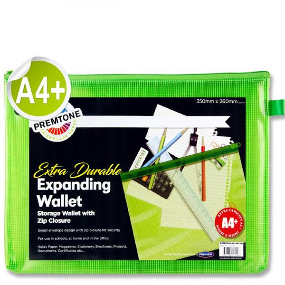 A4+ Mesh Wallet Green Extra Durable