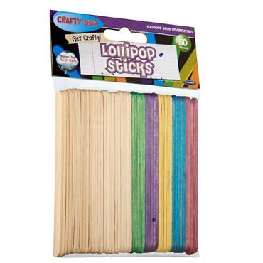 Wooden Lollipop Sticks Pk50