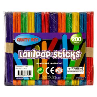 Lollipops Jumbo Coloured 200