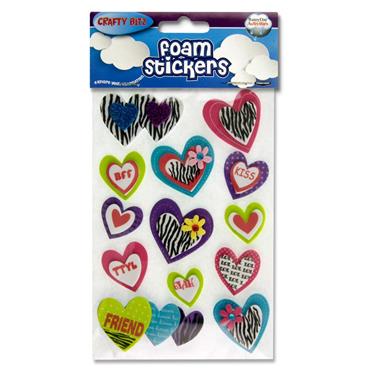 3D Foam Stickers Hearts