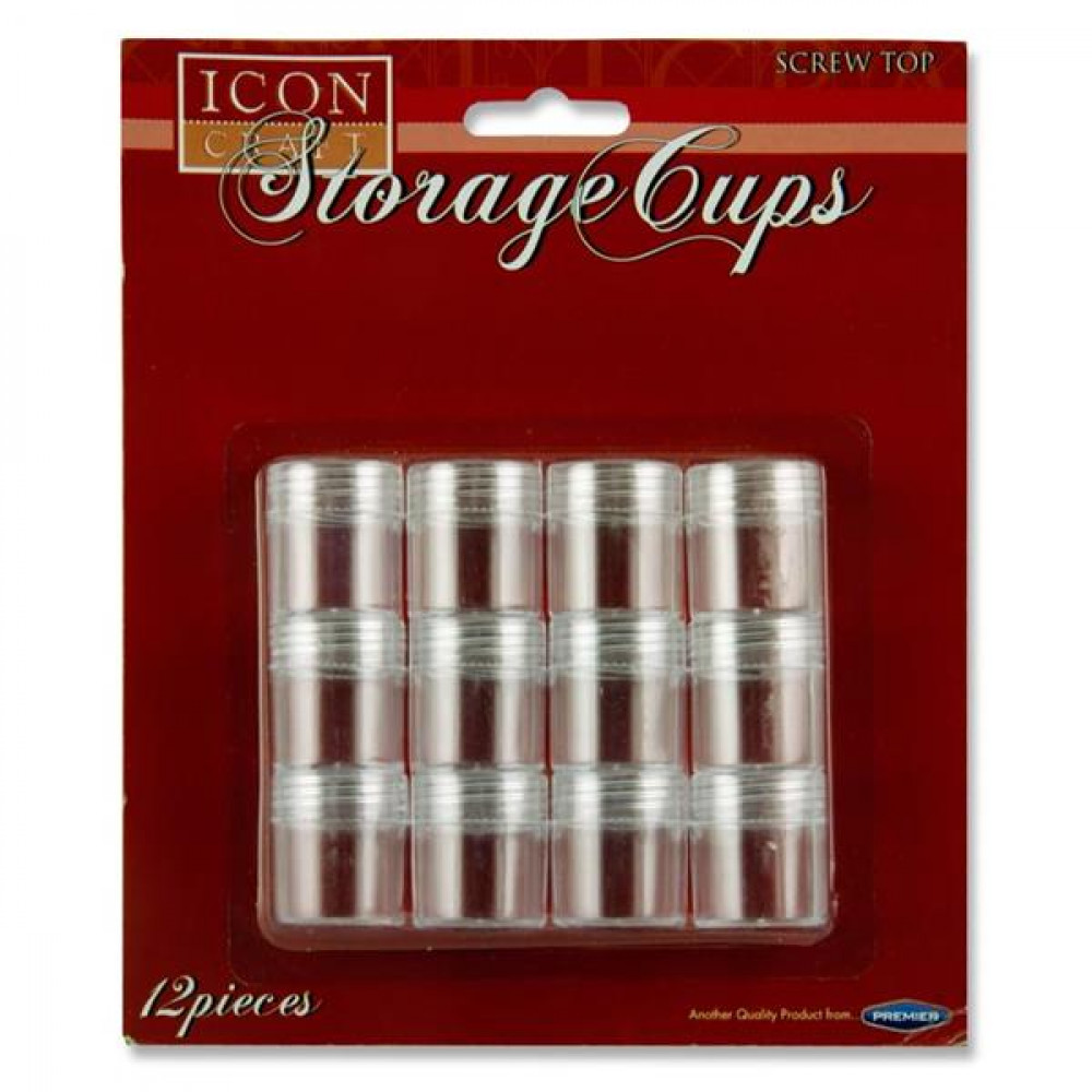 Card 12 Bead Storage Cups 26X29mm