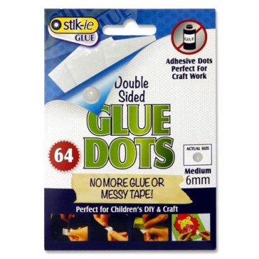 Glue Dots Double Sided Pk64