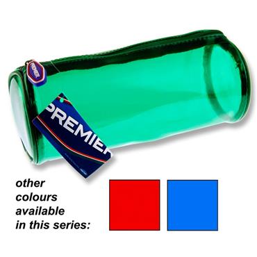 Pencil Case Round PVC Transparent 3 Assorted