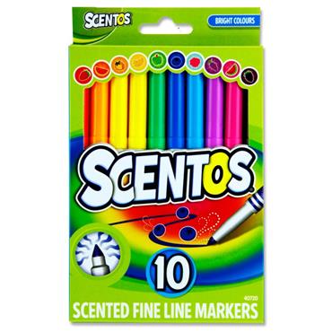 Box 10 Scented Washable Markers