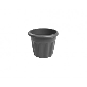 Round Planter 25Cm Black