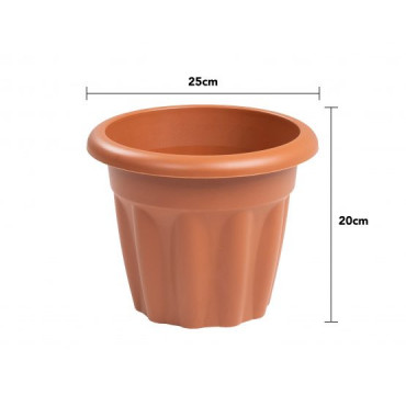 Round Planter 25Cm Terracotta