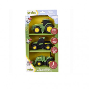 John Deere Light & Sound Mini Vechicle 3 pack