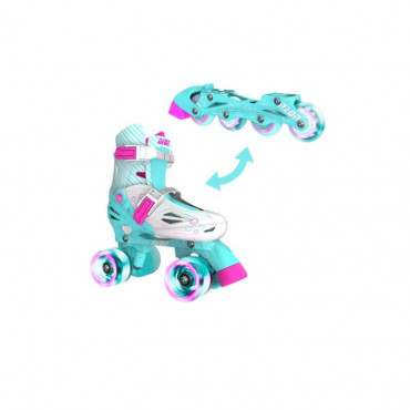 NEON COMBO SKATES TEAL (UK 2-5)