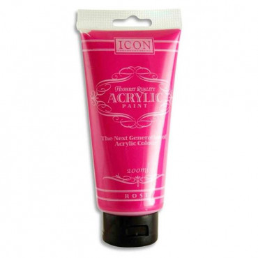 Rose Pink Acrylic Paint 200Ml