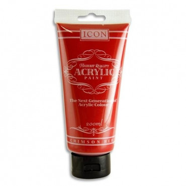 Acrylic Paint 200Ml Red Tube